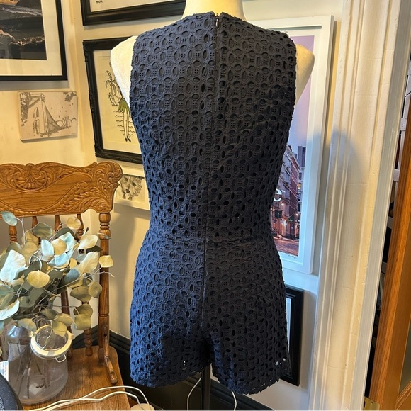 next Navy Eyelet Jumpsuit - Picture 4 of 8